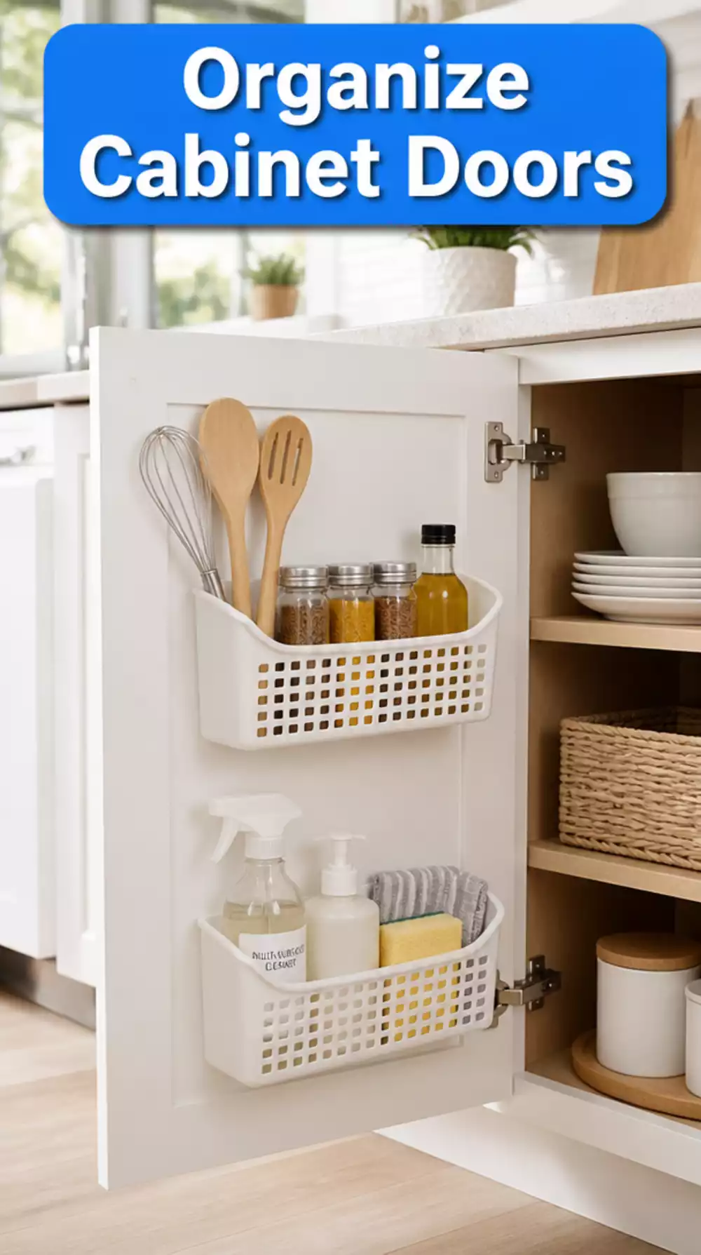 Kitchen Cabinet Door Organiser That Finally Uses Dead Vertical Space Inside