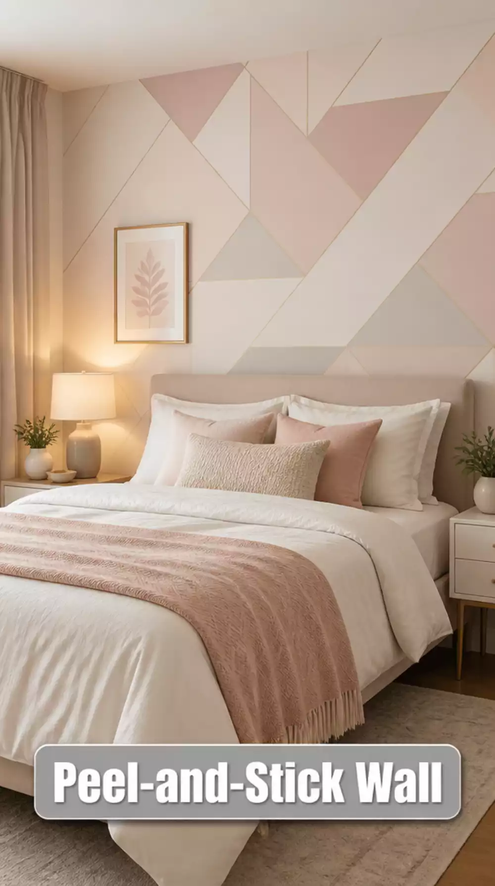 Bedroom Peel and Stick Accent Wall for Easy Decor