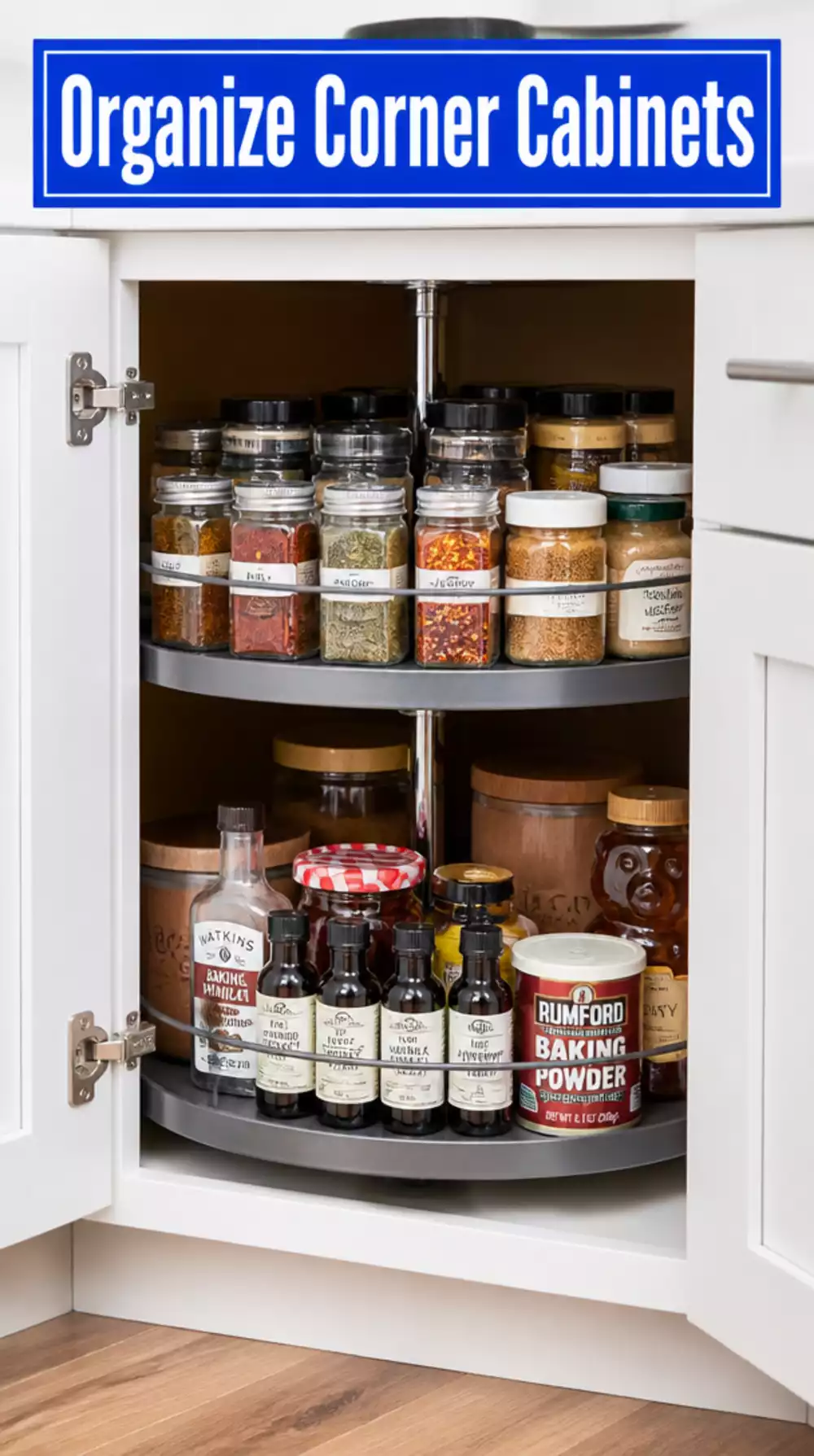 Smart Lazy Susan Ideas for Corner Kitchen Cabinets