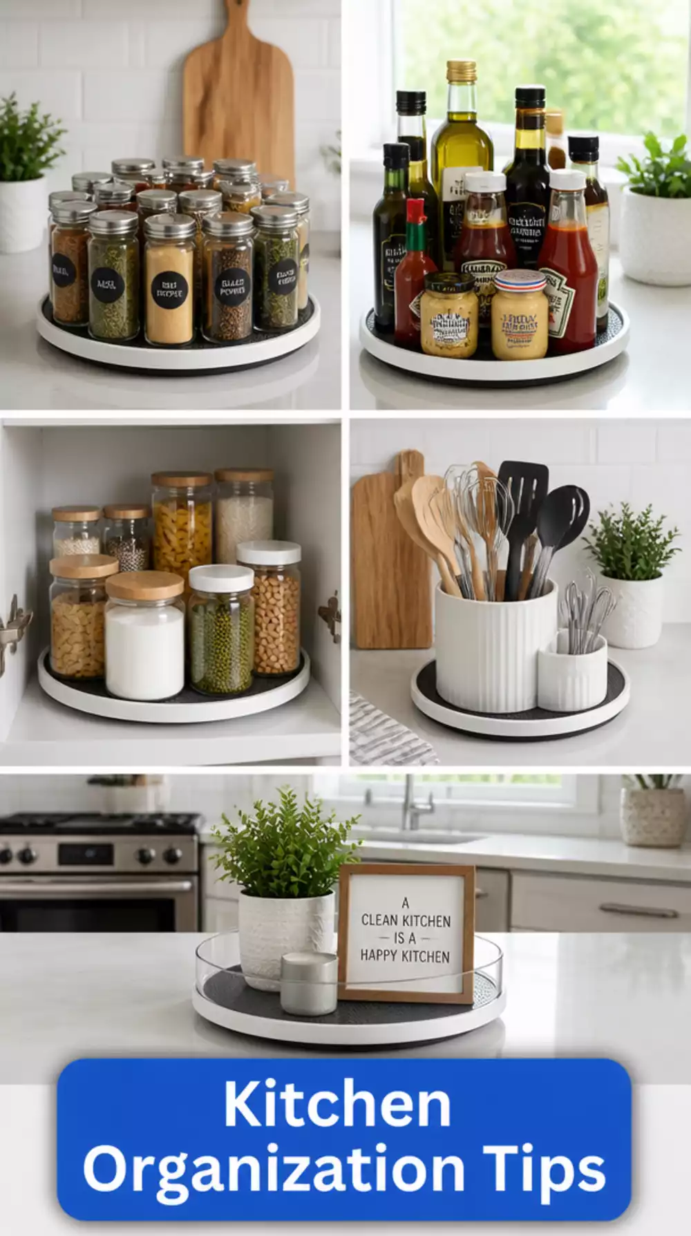 Kitchen Amazon Clear Turntable Lazy Susan Set That Solves Every Deep Cabinet Access Problem