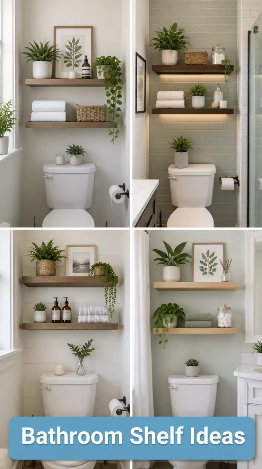 The Bathroom Floating Shelf Above the Toilet Trick That Creates Storage From Nothing