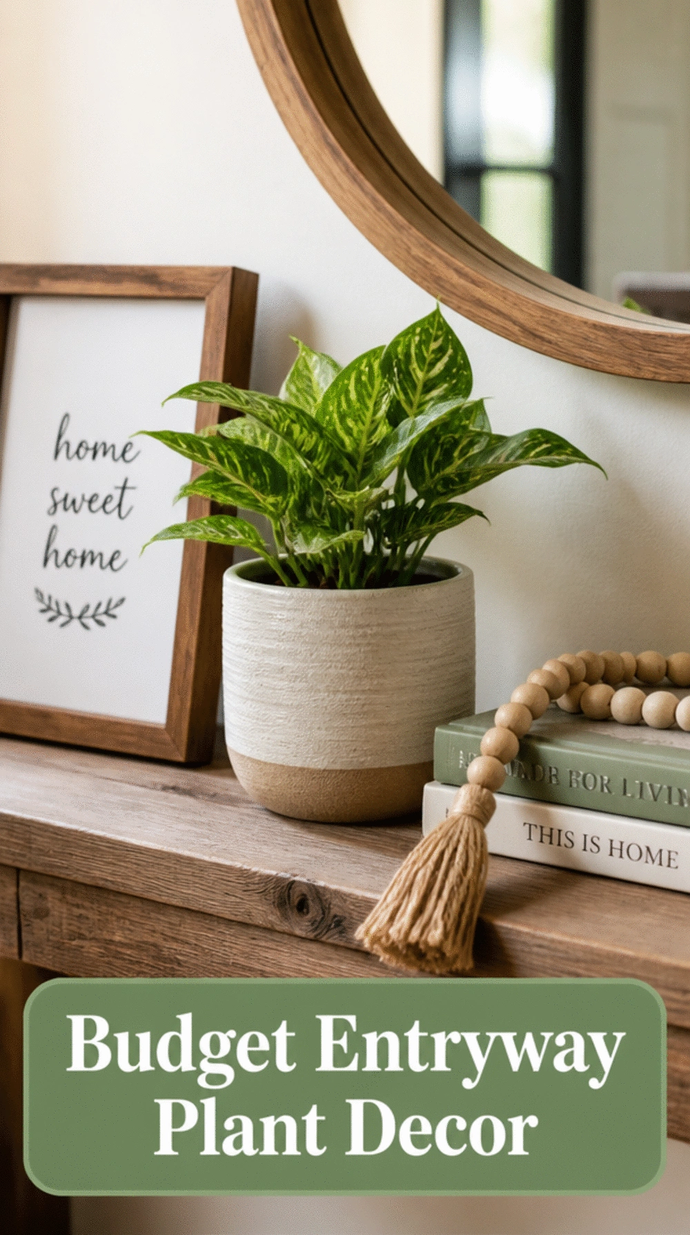 Why a Small Potted Plant on an Entryway Shelf Makes Any Budget Hall Feel Welcoming