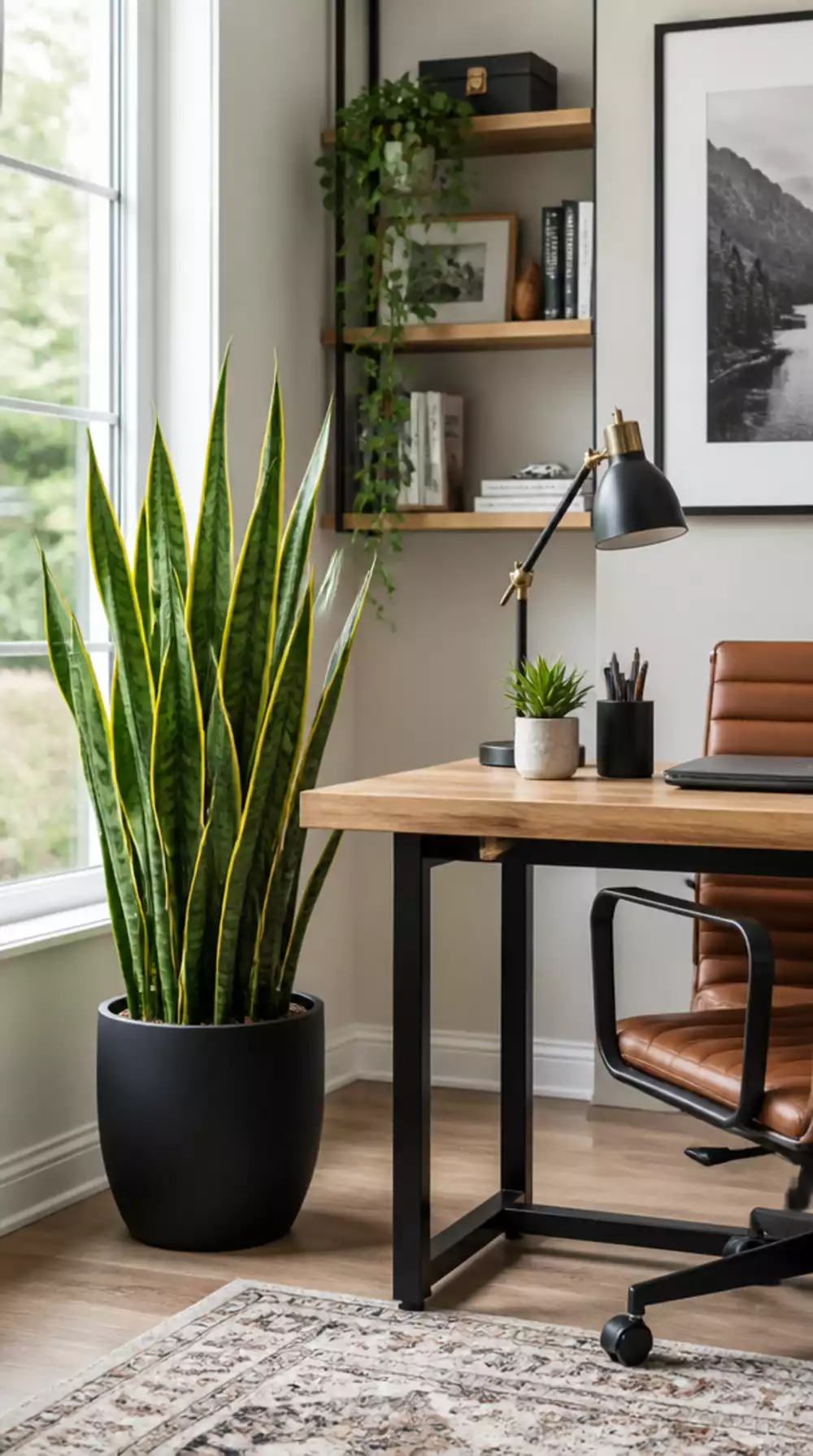 Why a Single Large Desk Plant Improves Both the Look and Feel of a Budget Home Office