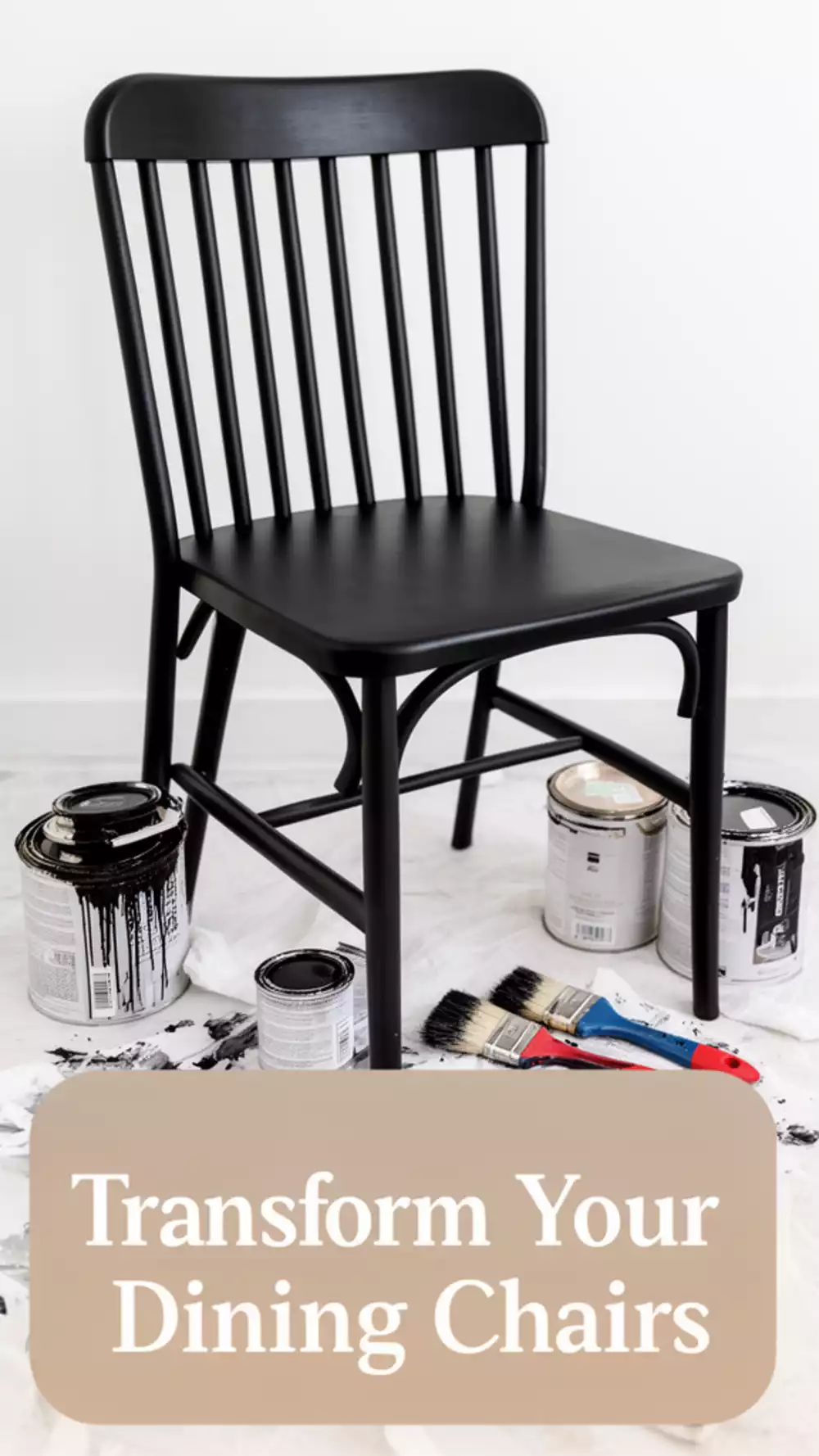 Why Repainting Dining Chairs in a Matte Black Is the Cheapest Dining Room Upgrade
