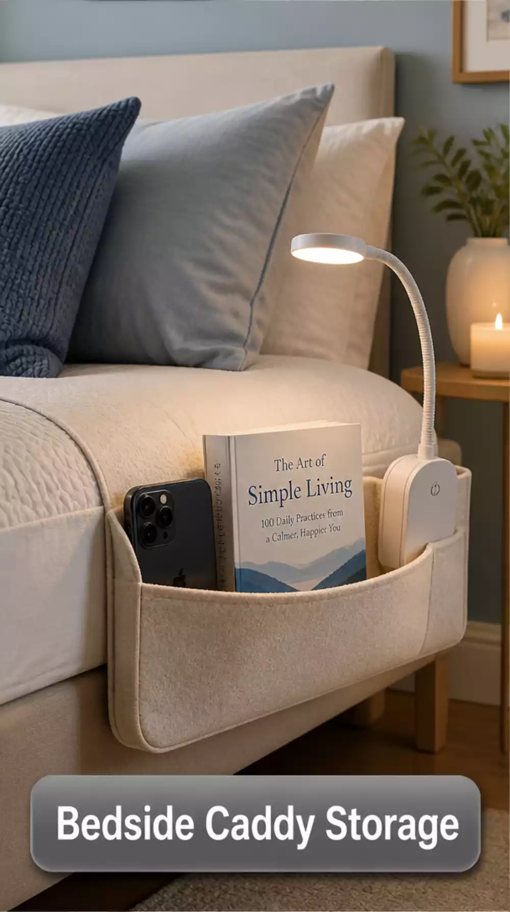 Smart Bedside Caddy for Organized Bedroom Essentials