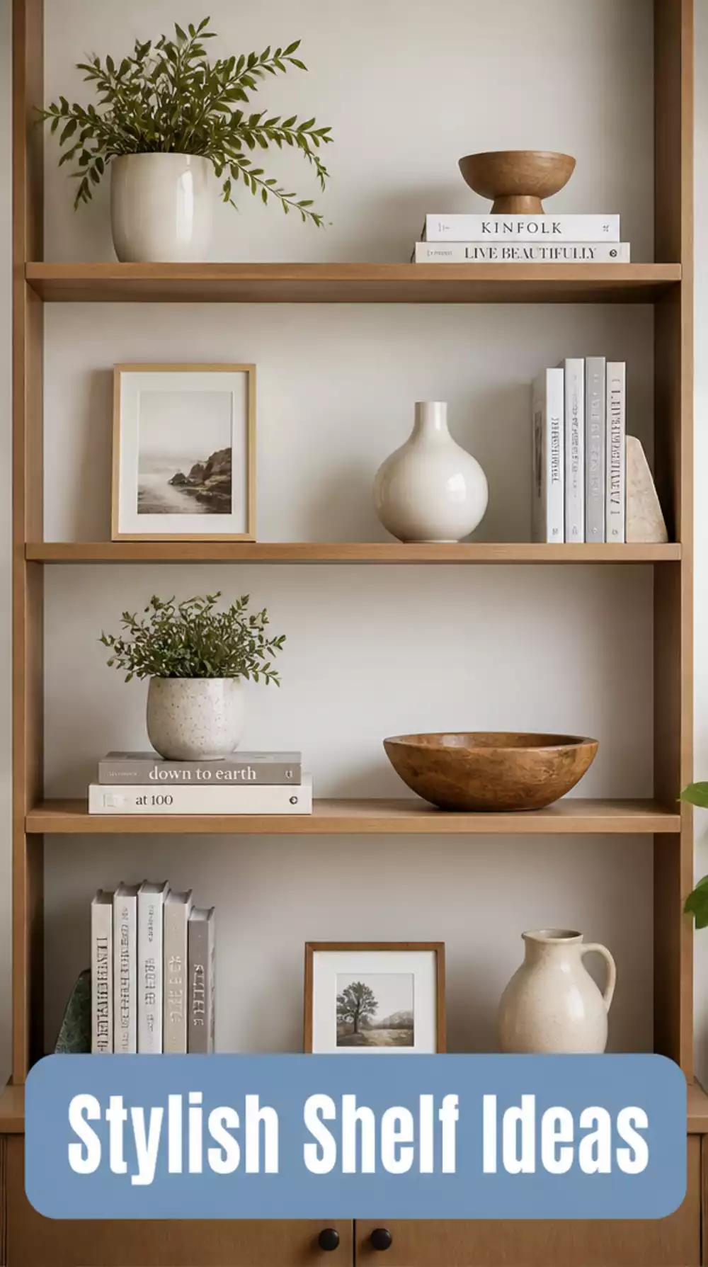 The Living Room Open Shelf Negative Space Trick That Makes Objects Look More Intentional