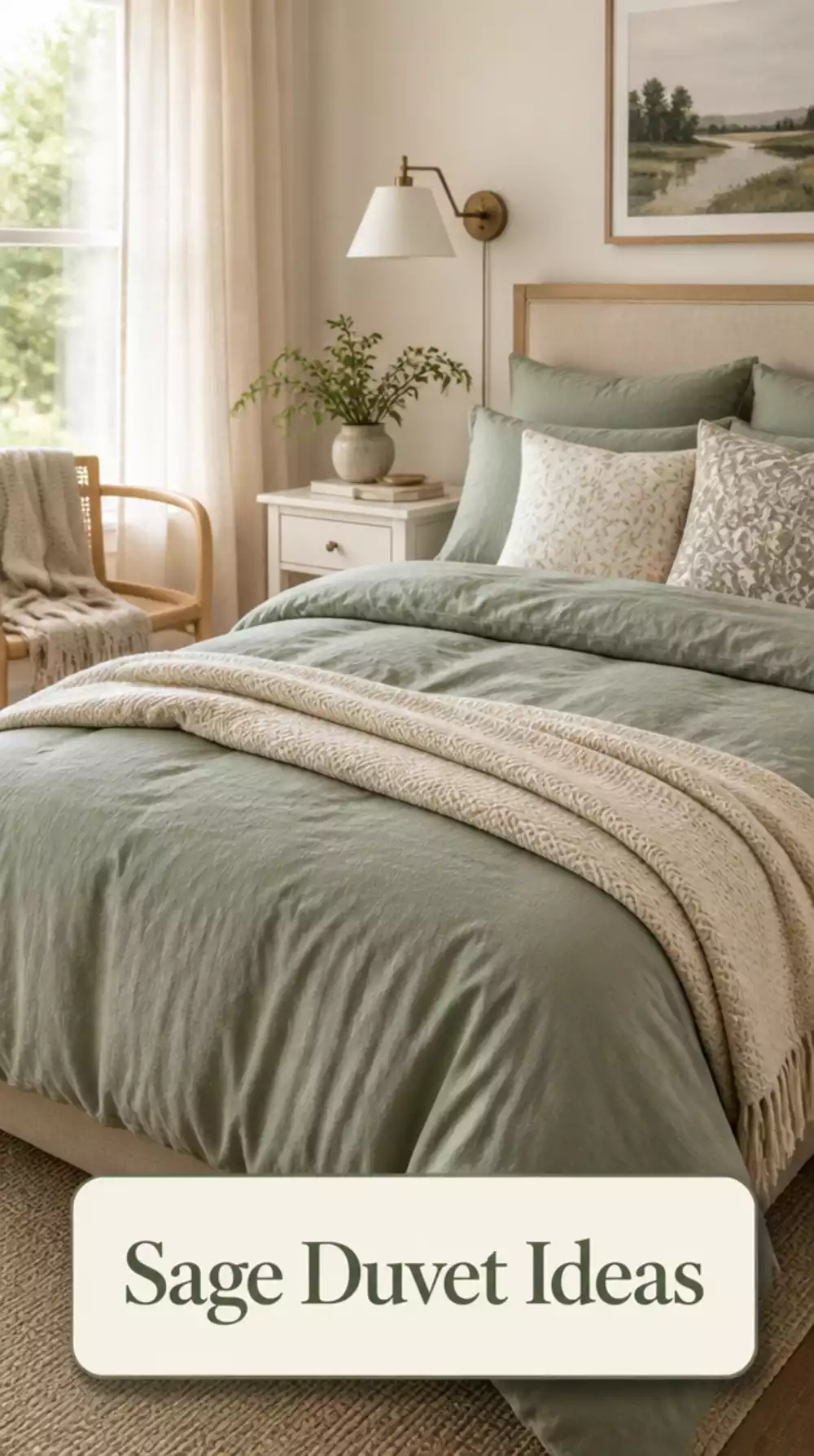 Soft Sage Duvet Cover for Calm Bedrooms