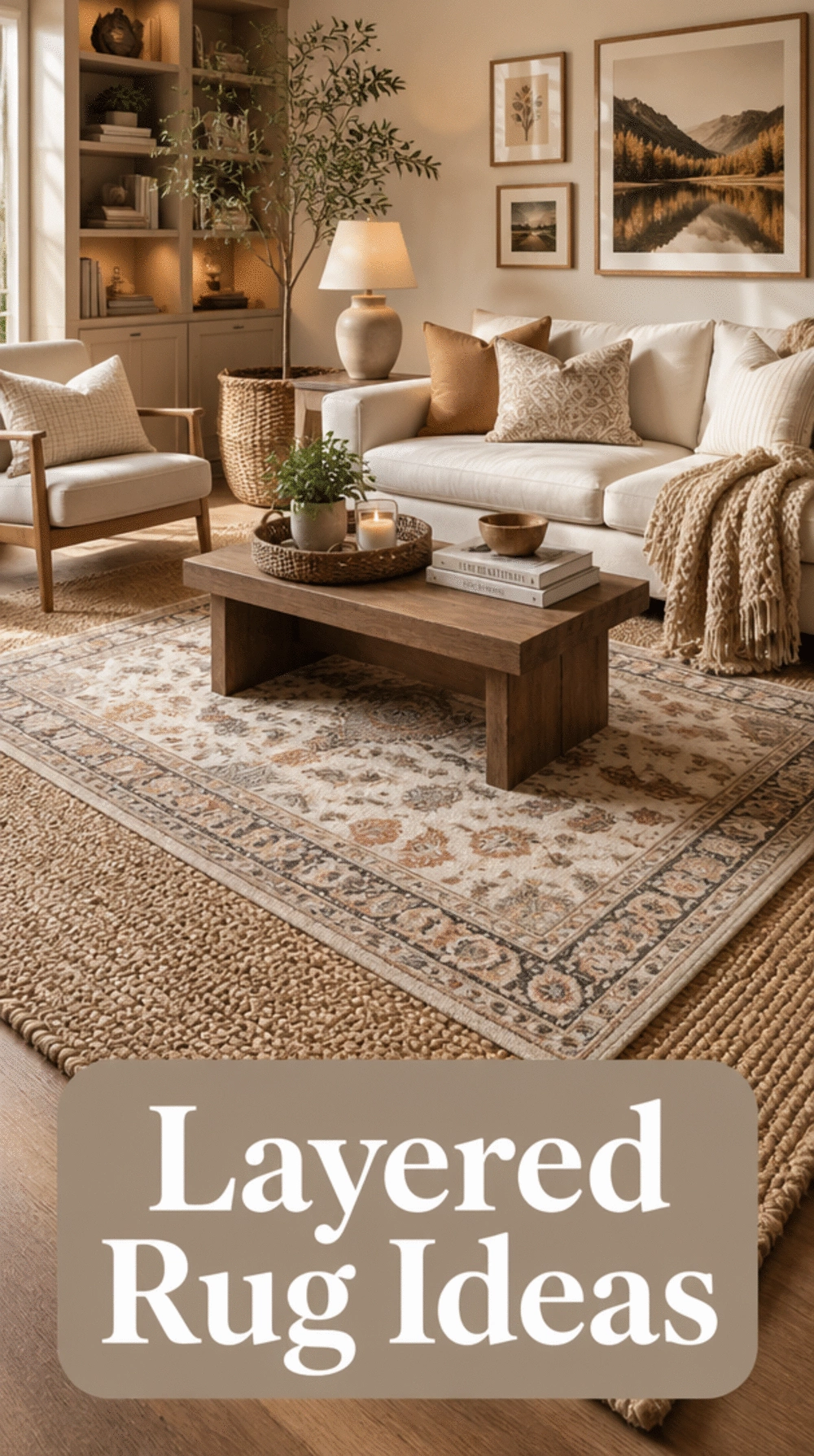 Why Adding a Second Smaller Rug Layered Over a Jute Base Changes a Living Room