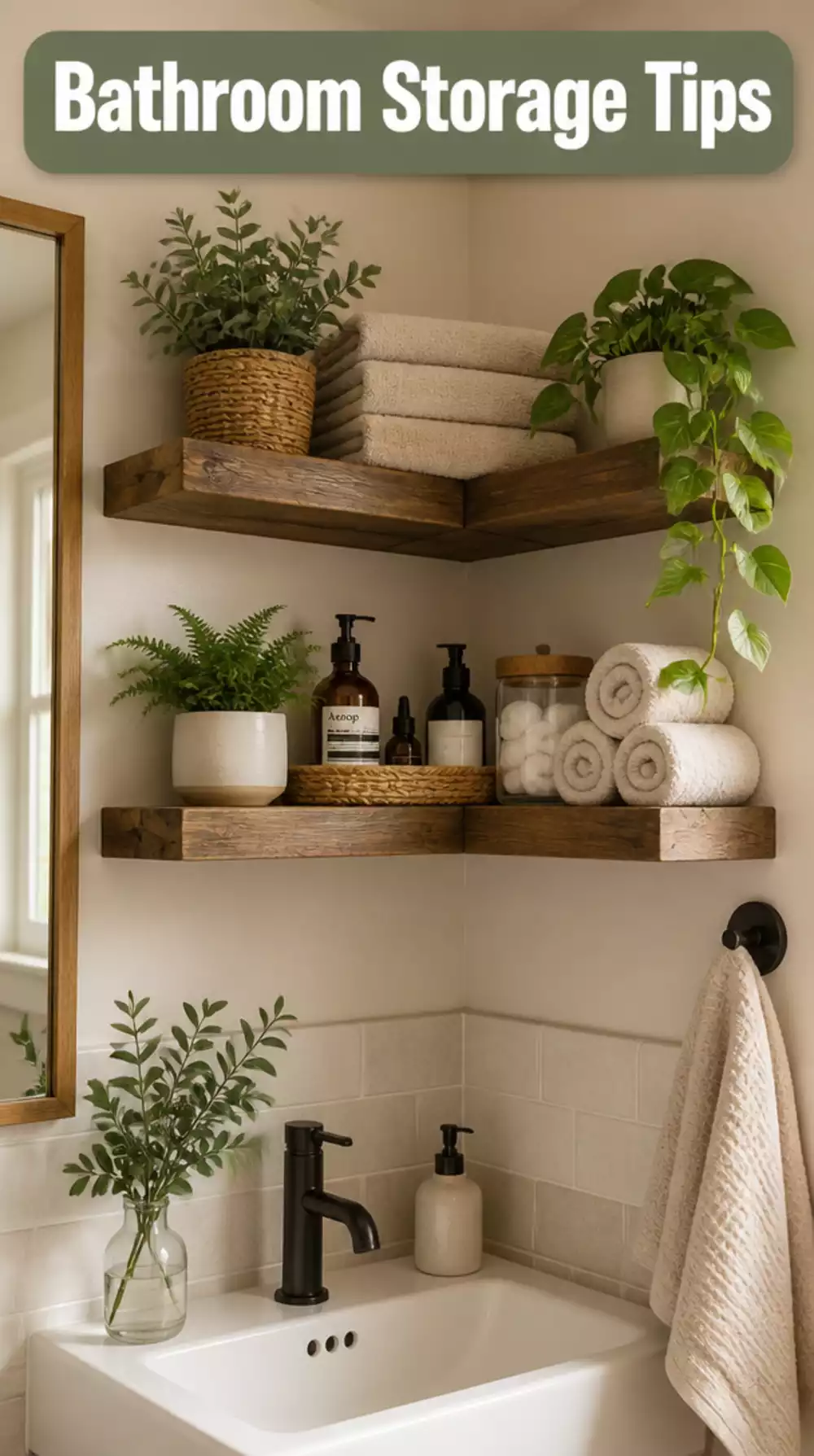 Clever Bathroom Corner Shelf Ideas for Tiny Spaces