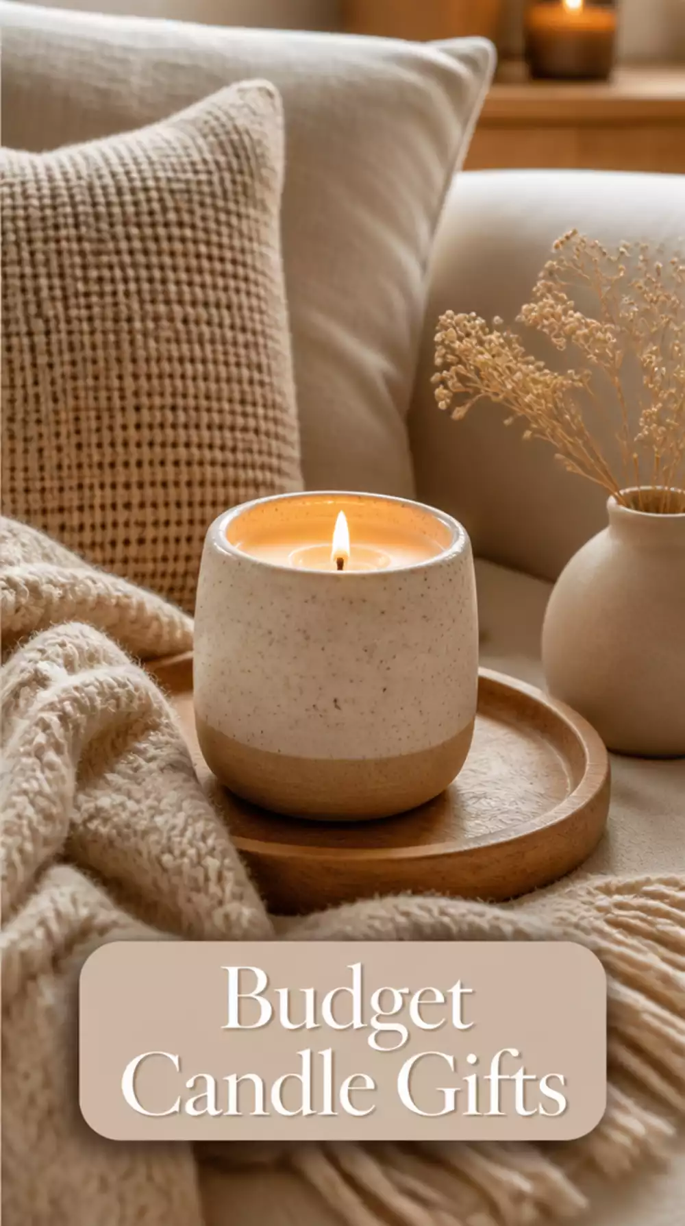 Soy Candle in Ceramic Pot: Eco-Friendly Home Decor Gift