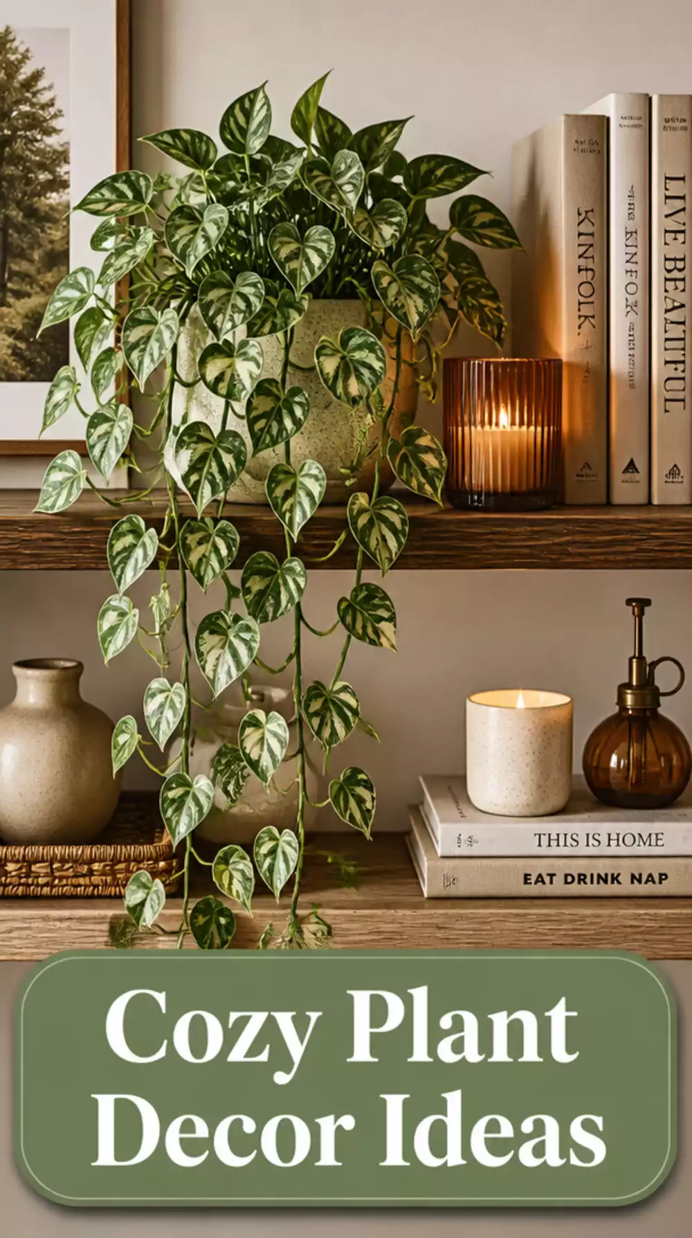 Why a Trailing Potted Plant on a Bedroom Shelf Changes the Whole Atmosphere