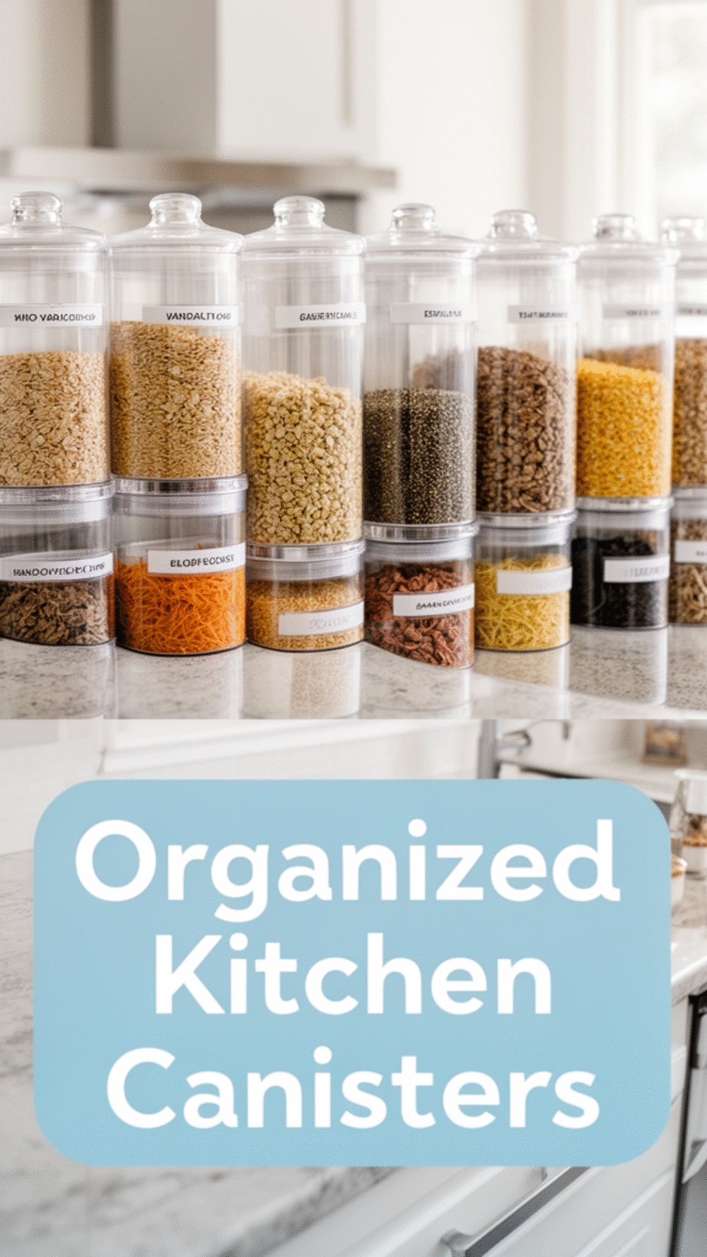 Kitchen Amazon Clear Stackable Canister Set That Makes a Counter Look Organised