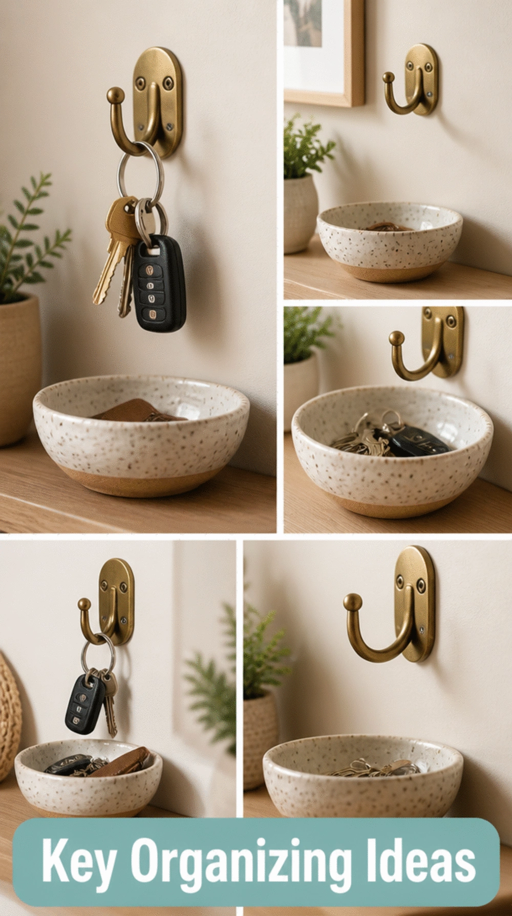 The Entryway Ceramic Dish and Key Hook Combo That Finally Organises the Door