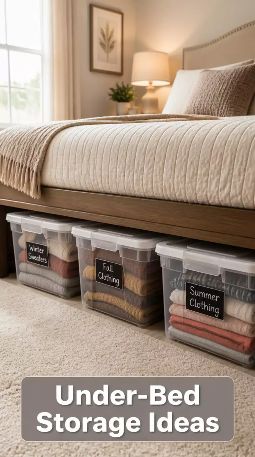 Under-Bed Storage Ideas That Hide Bedroom Clutter