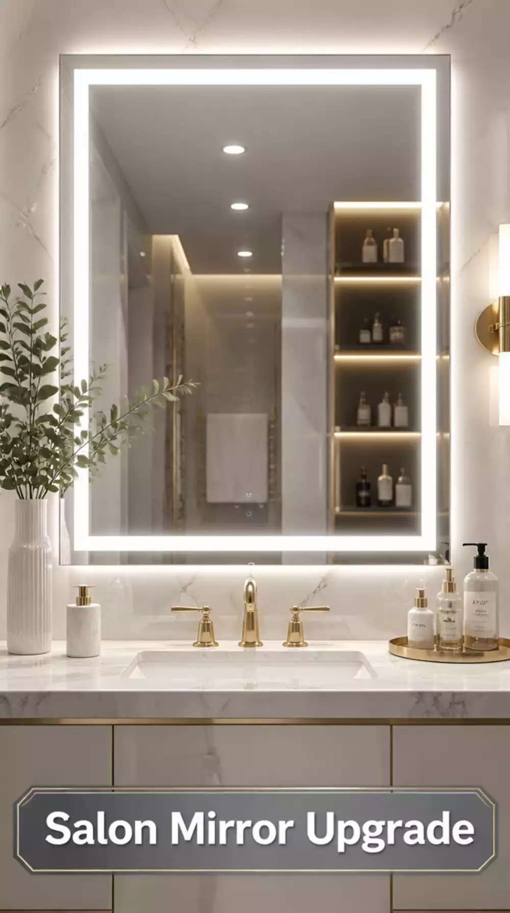 Budget Mirror Gets Salon-Grade LED Light Upgrade