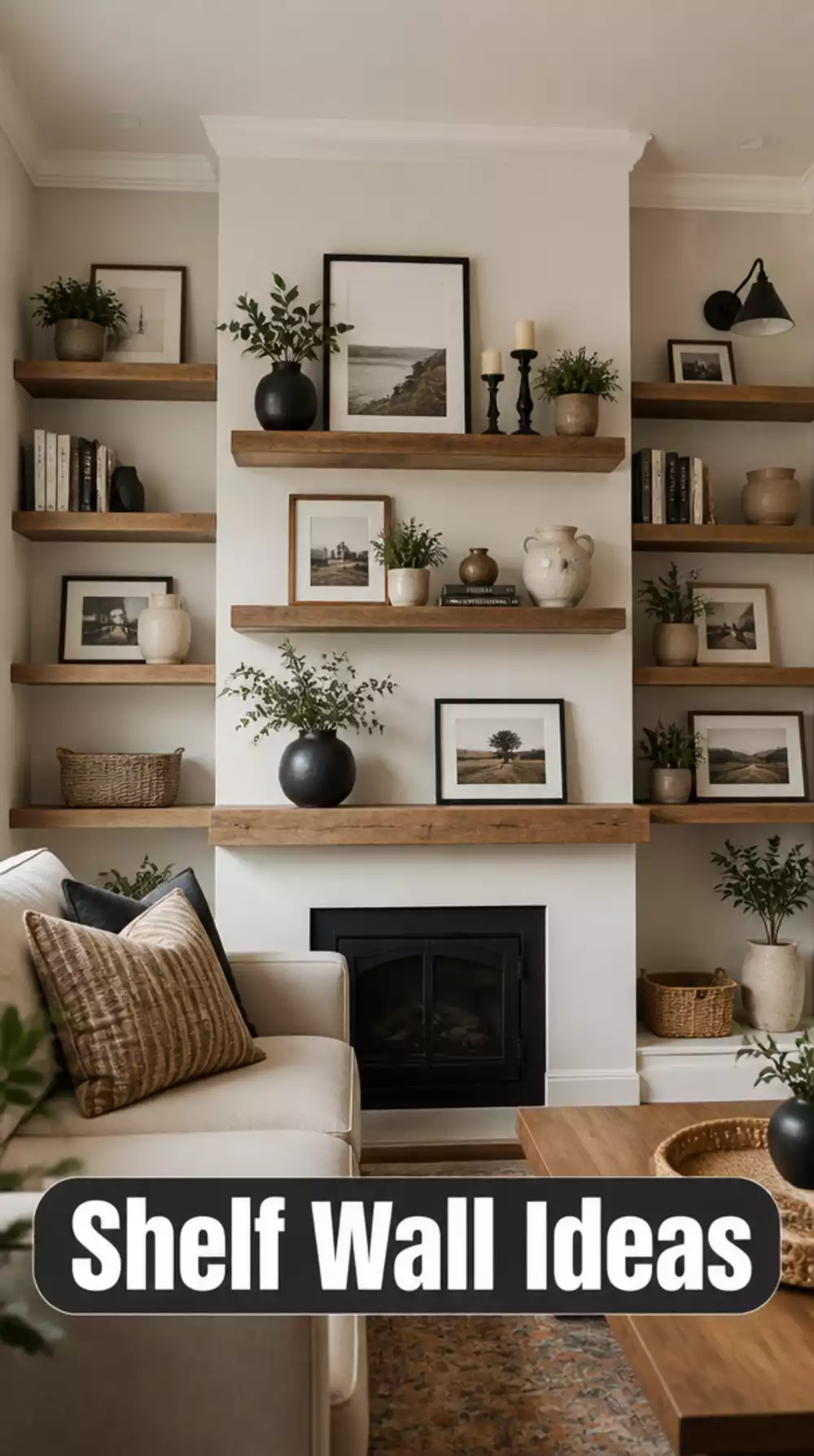 Stylish Floating Shelf and Gallery Wall Ideas