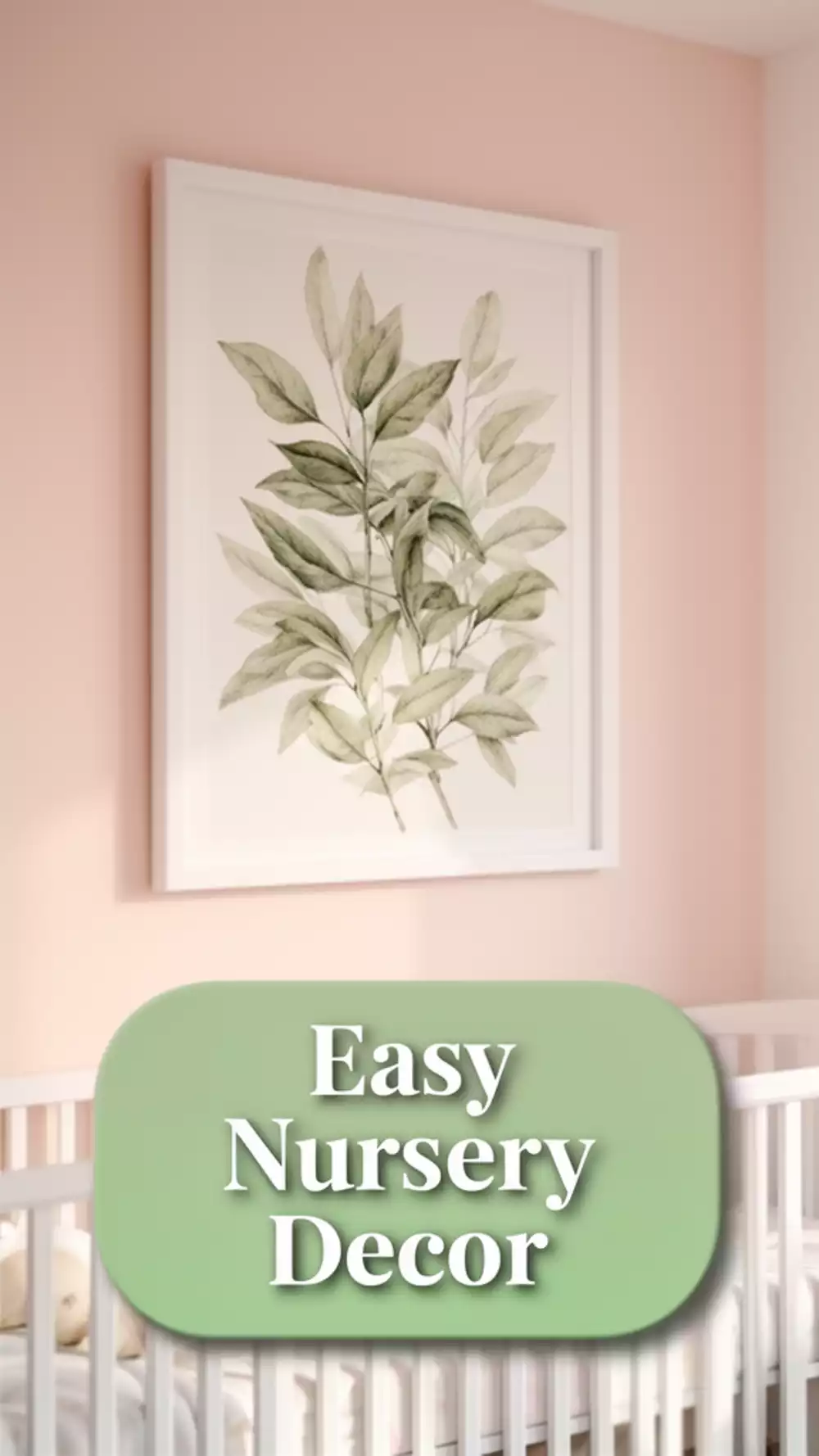 Why a Single Large Botanical Print is the Perfect Nursery Decor
