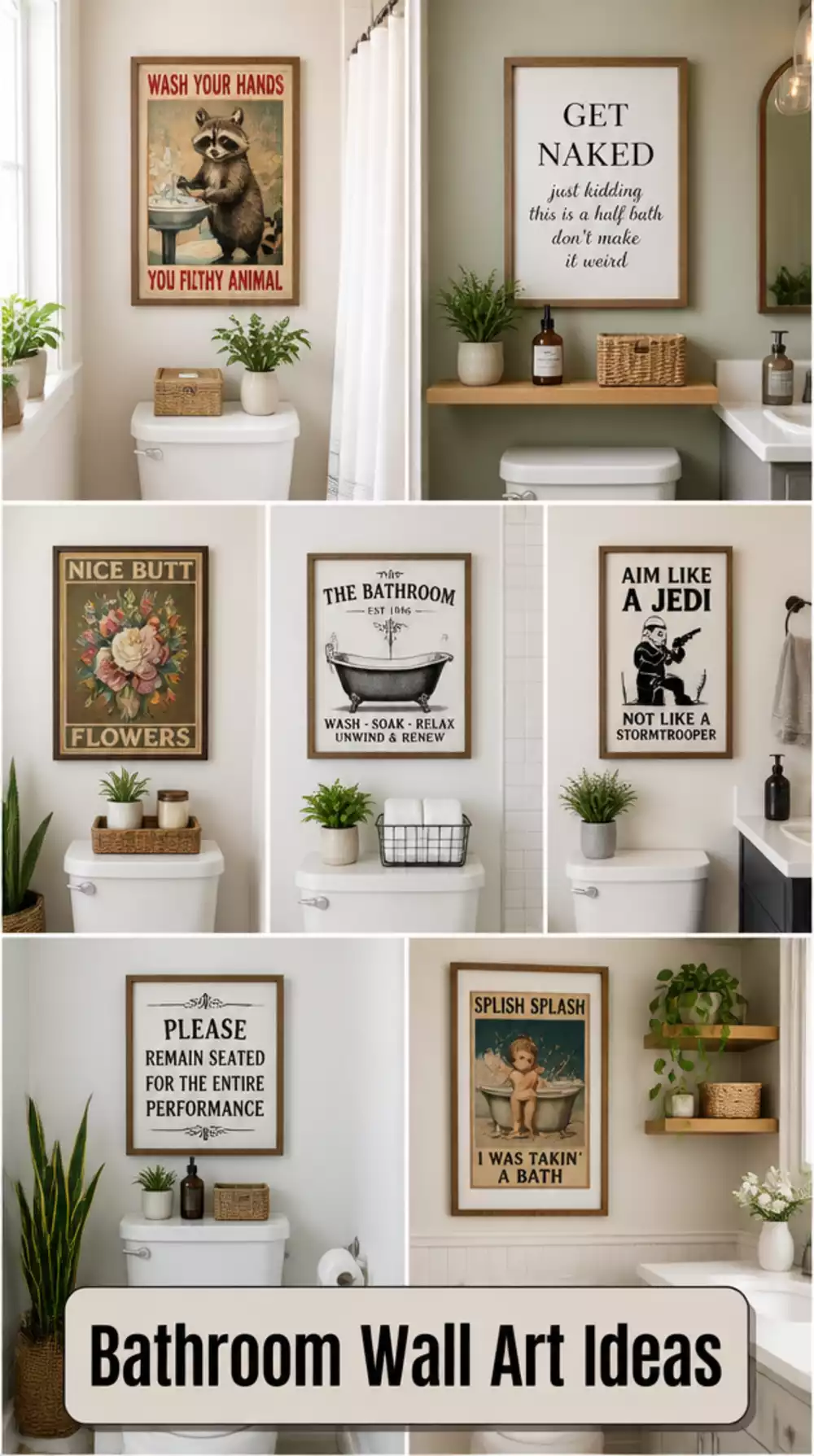 The Bathroom Framed Art Print Trick That Makes a Toilet Wall Feel Like Part of the Decor
