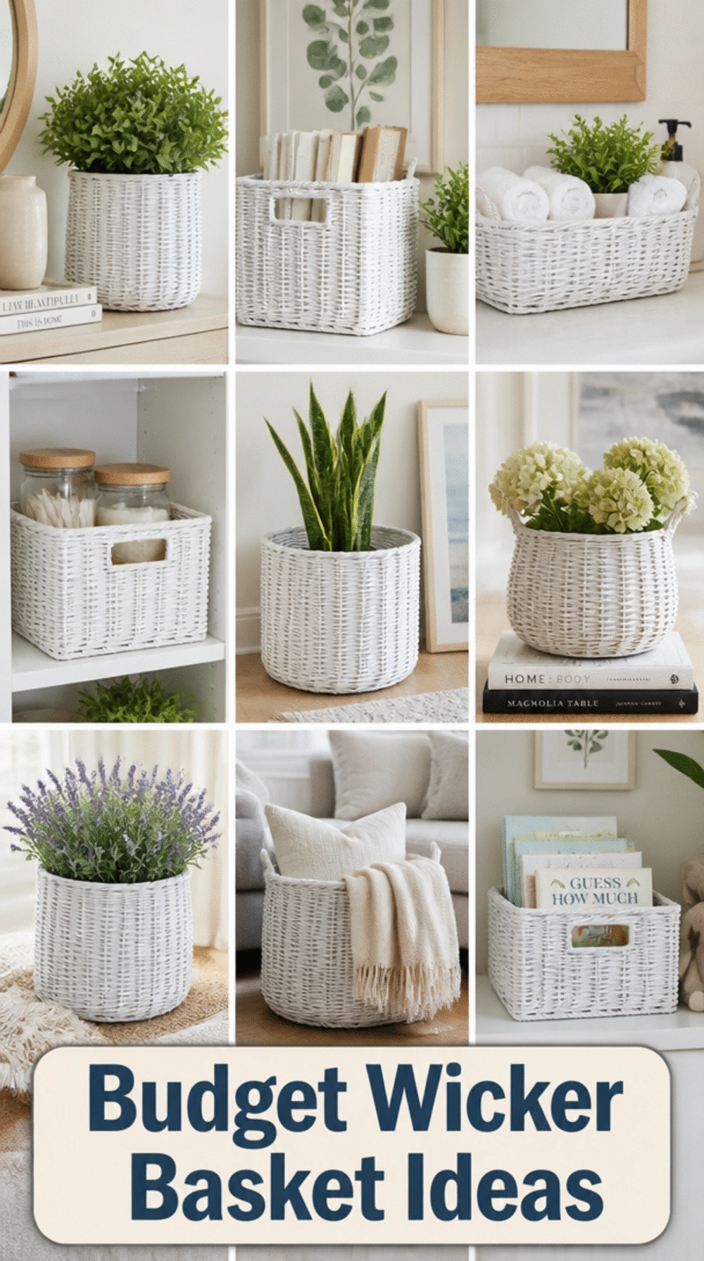 The Dollar Store Wicker Basket Spray-Painted Matte White Trick That Makes It Look Boutique