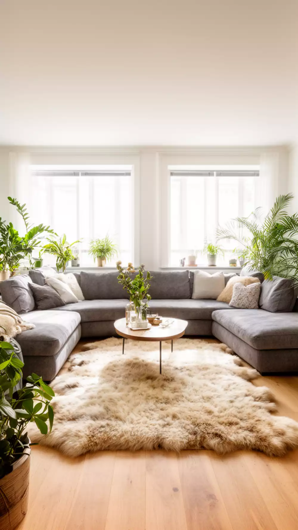 Living Room Sofa Placement Pulled Away From the Wall That Instantly Makes a Room Feel Bigger