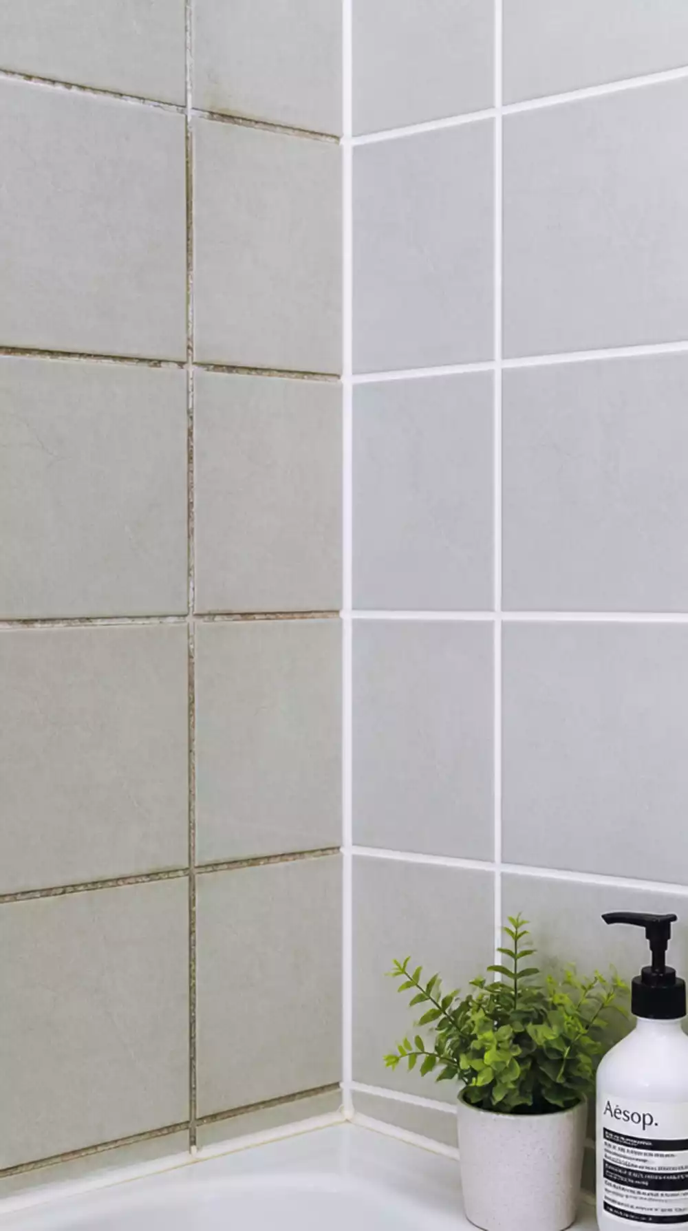 Bathroom Grout Paint Pen in a Crisp White That Makes Old Grout Lines Look Brand New