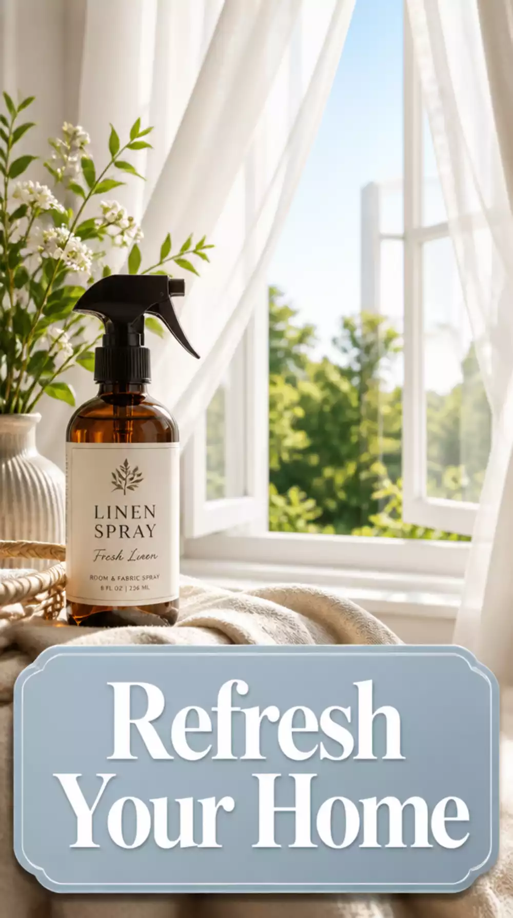 The Living Room Linen Spray and Open Window Trick That Makes a Budget Home Smell Refreshed Daily