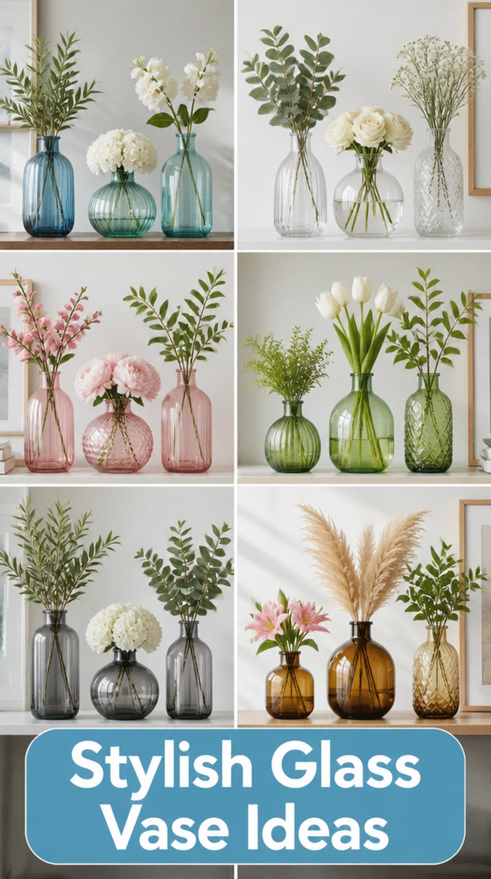 Why Dollar Store Glass Vases Grouped in Odd Numbers Make Any Shelf Look Like a Styled Display