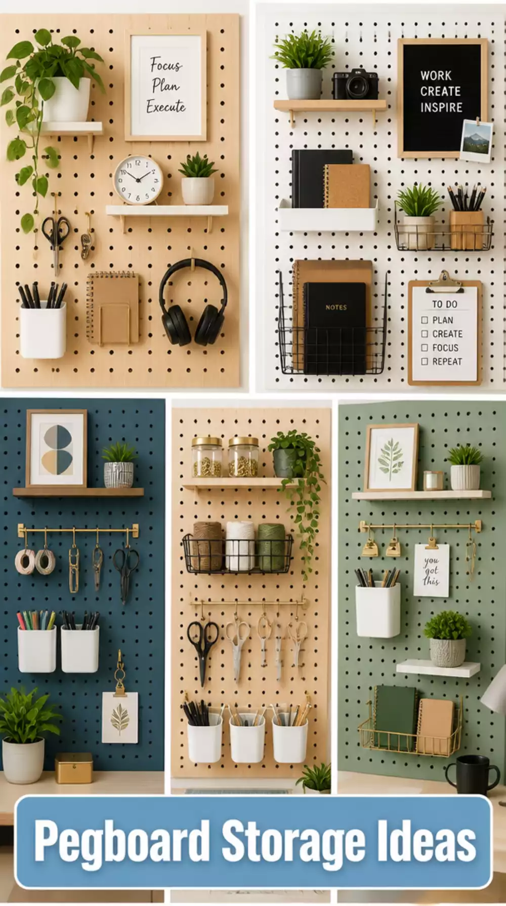 The Home Office Pegboard Wall Panel Trick That Turns Dead Wall Space Into Storage