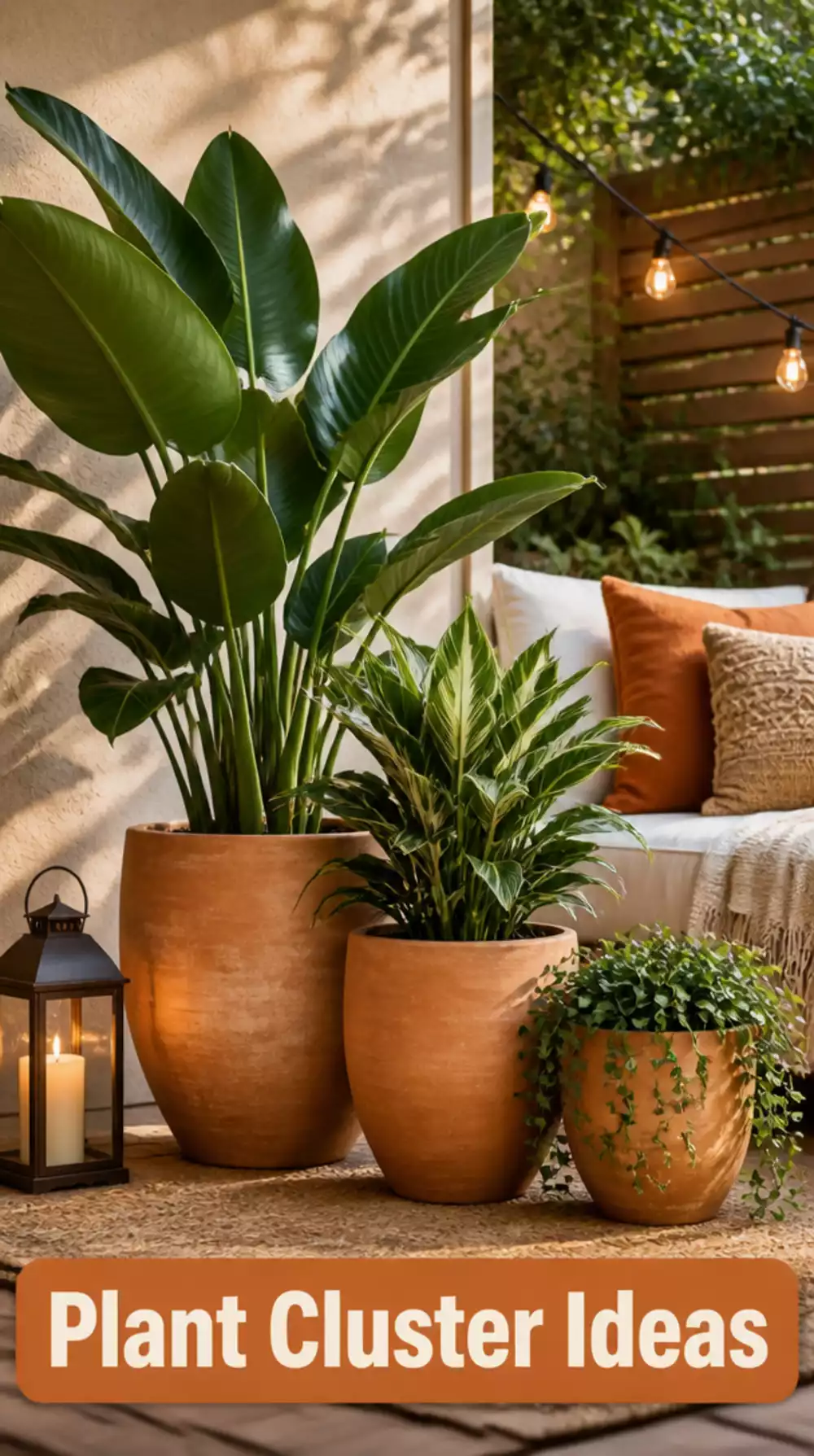 Patio Potted Plant Cluster Trick with Terracotta Pots