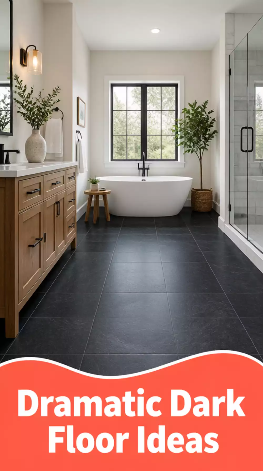 Why Painting Bathroom Floor Tiles in a Contrasting Dark Colour Is the Most Dramatic Budget Fix