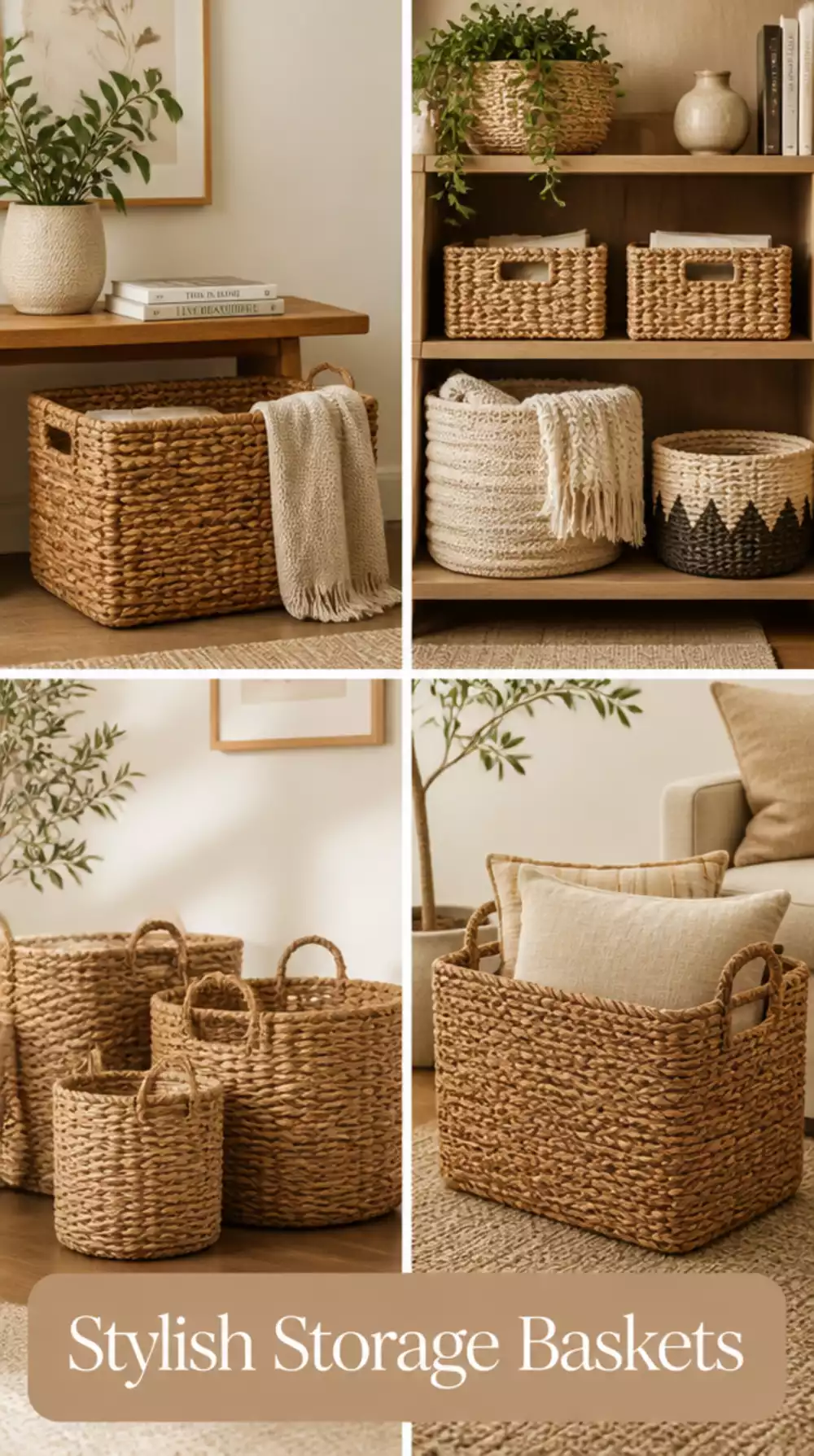 Living Room Amazon Woven Storage Basket That Looks Like a Boutique Find