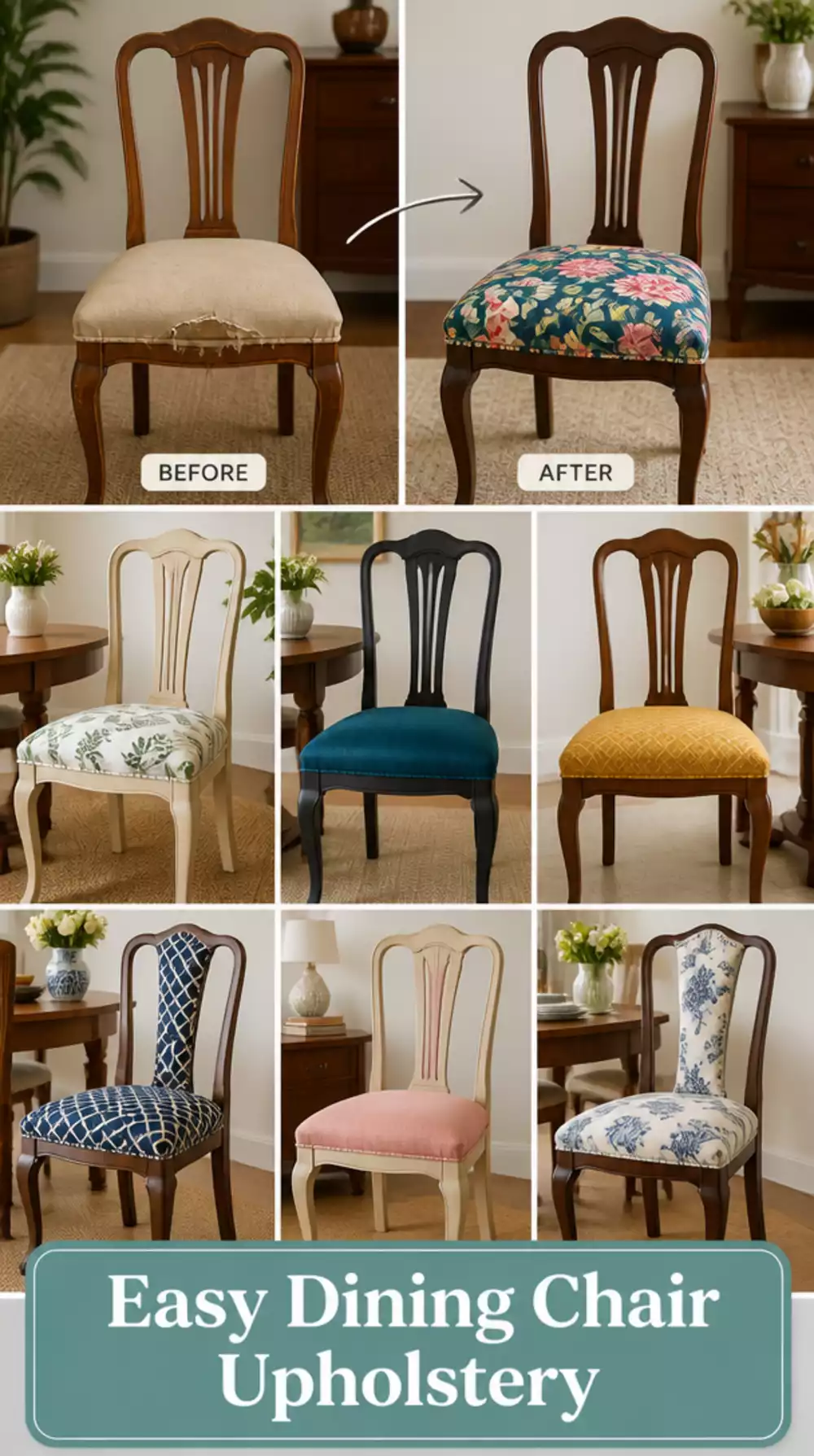 The Fabric Dining Chair Reupholster Trick That Saves Hundreds Over Buying New