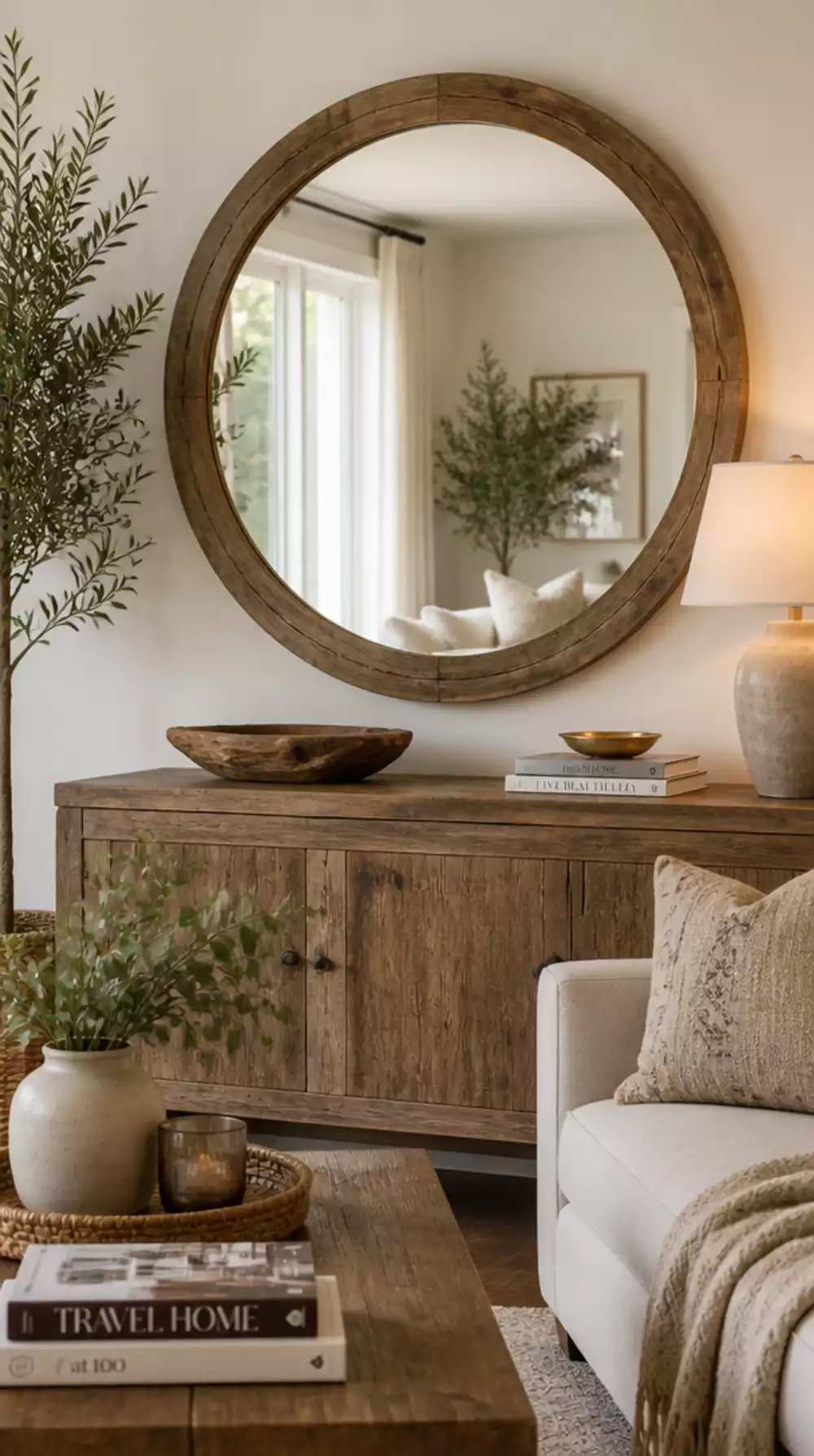 Living Room Decorative Mirror That Makes a Small Space Feel Bigger