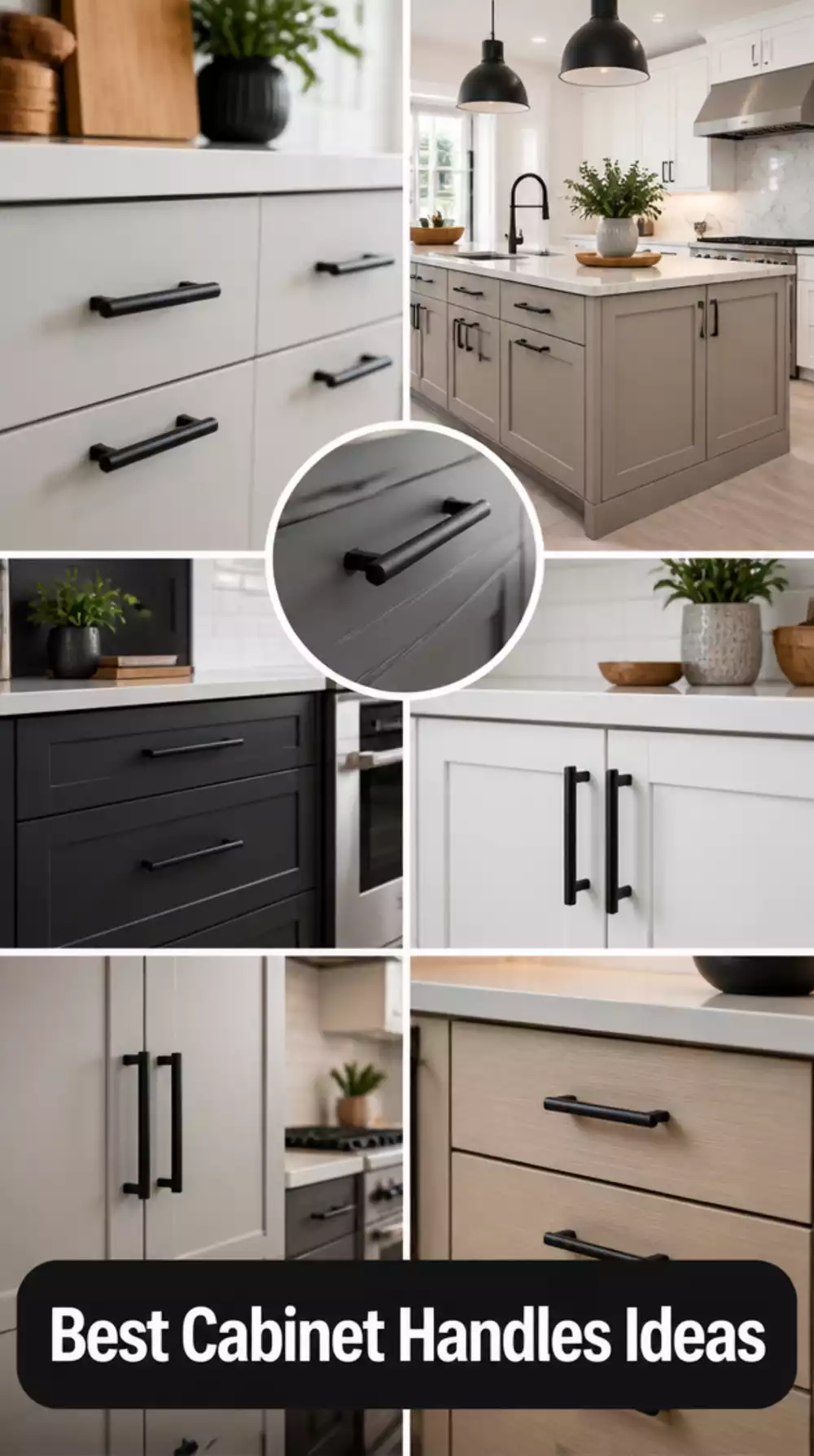 Kitchen One Set of New Cabinet Handles in a Matte Black That Modernises Every Unit Instantly