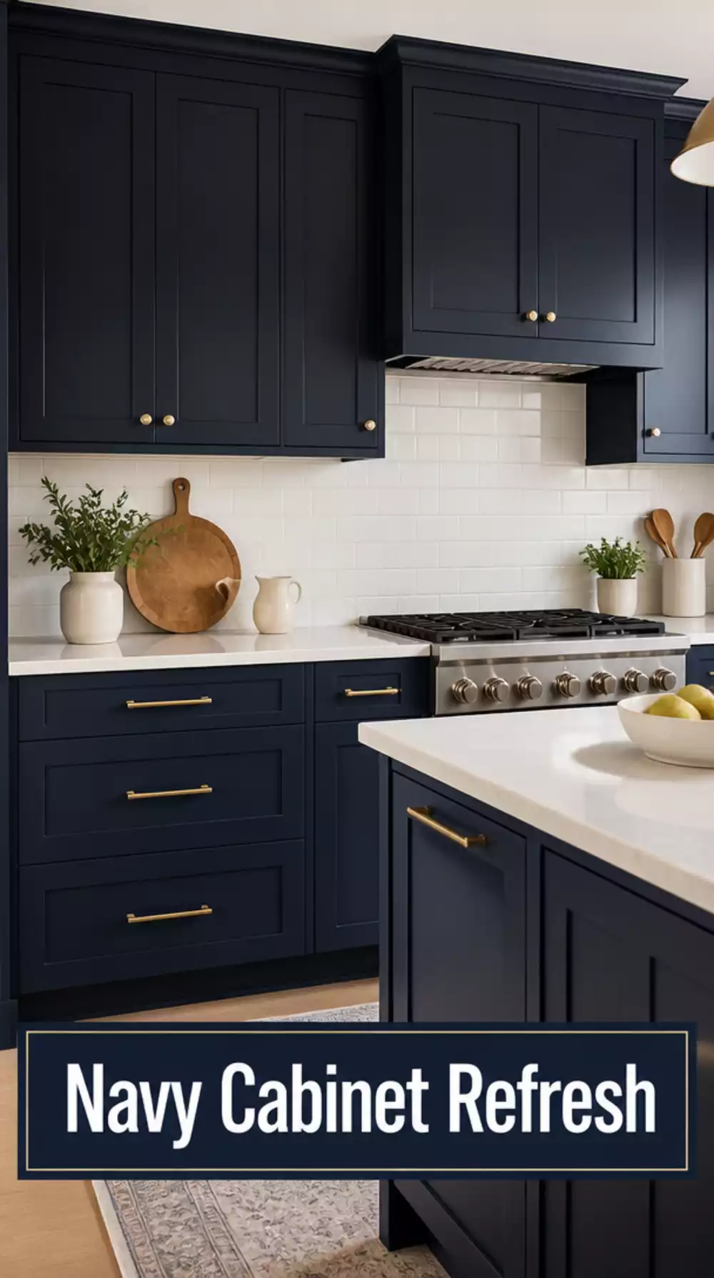 Matte Navy Kitchen Cabinets Transform Old Units Instantly