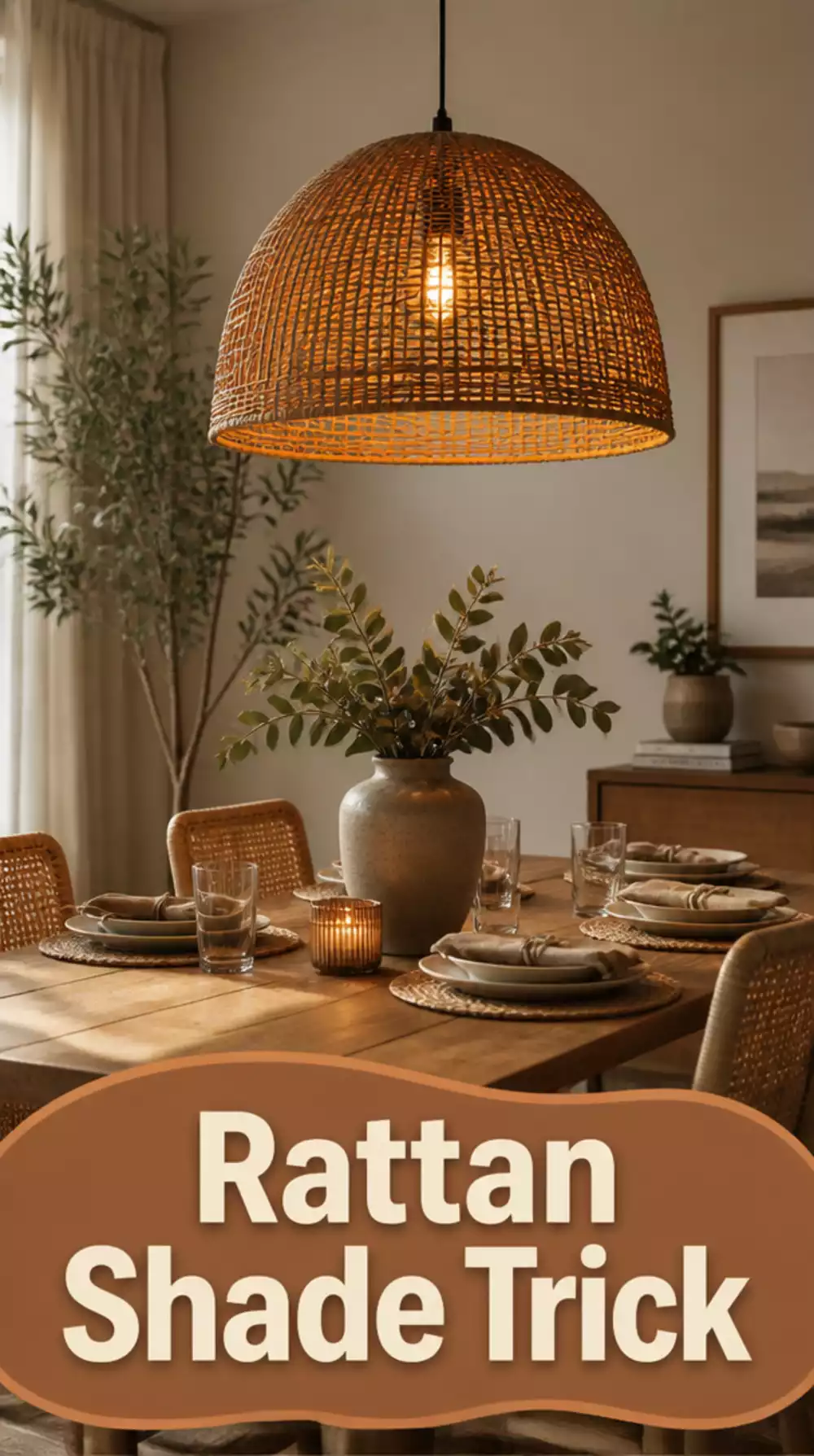 Rattan Pendant Light Shade Transforms Any Room