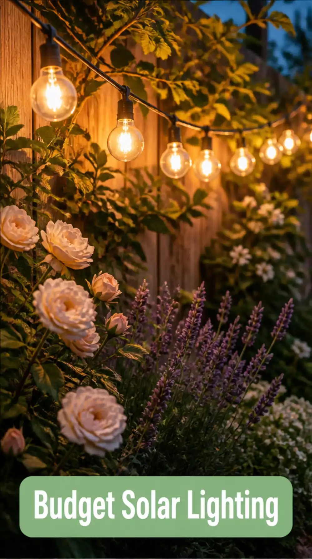 The Outdoor Solar String Light Trick That Runs All Night Without Adding to the Electricity Bill