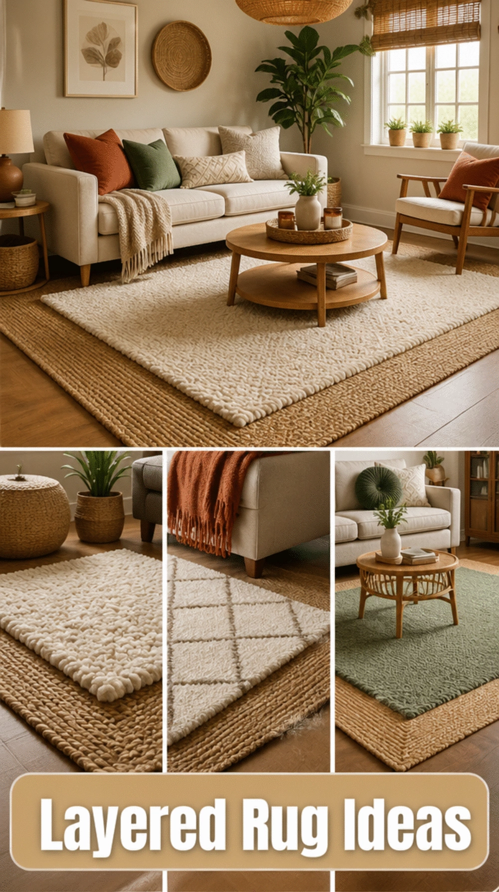 The Living Room Layered Rug Trick That Makes a Small Space Feel More Defined