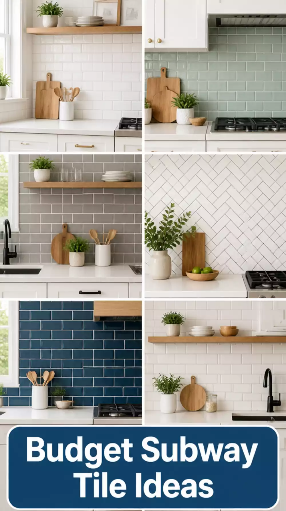 Kitchen Peel-and-Stick Subway Tile Panel That Installs Over Existing Tiles in One Hour