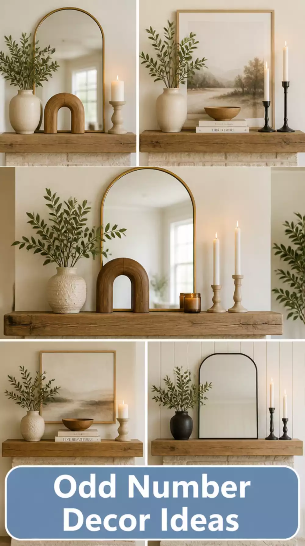 Why Styling a Mantel in Odd Numbers of Objects Makes Any Budget Living Room Look Designed