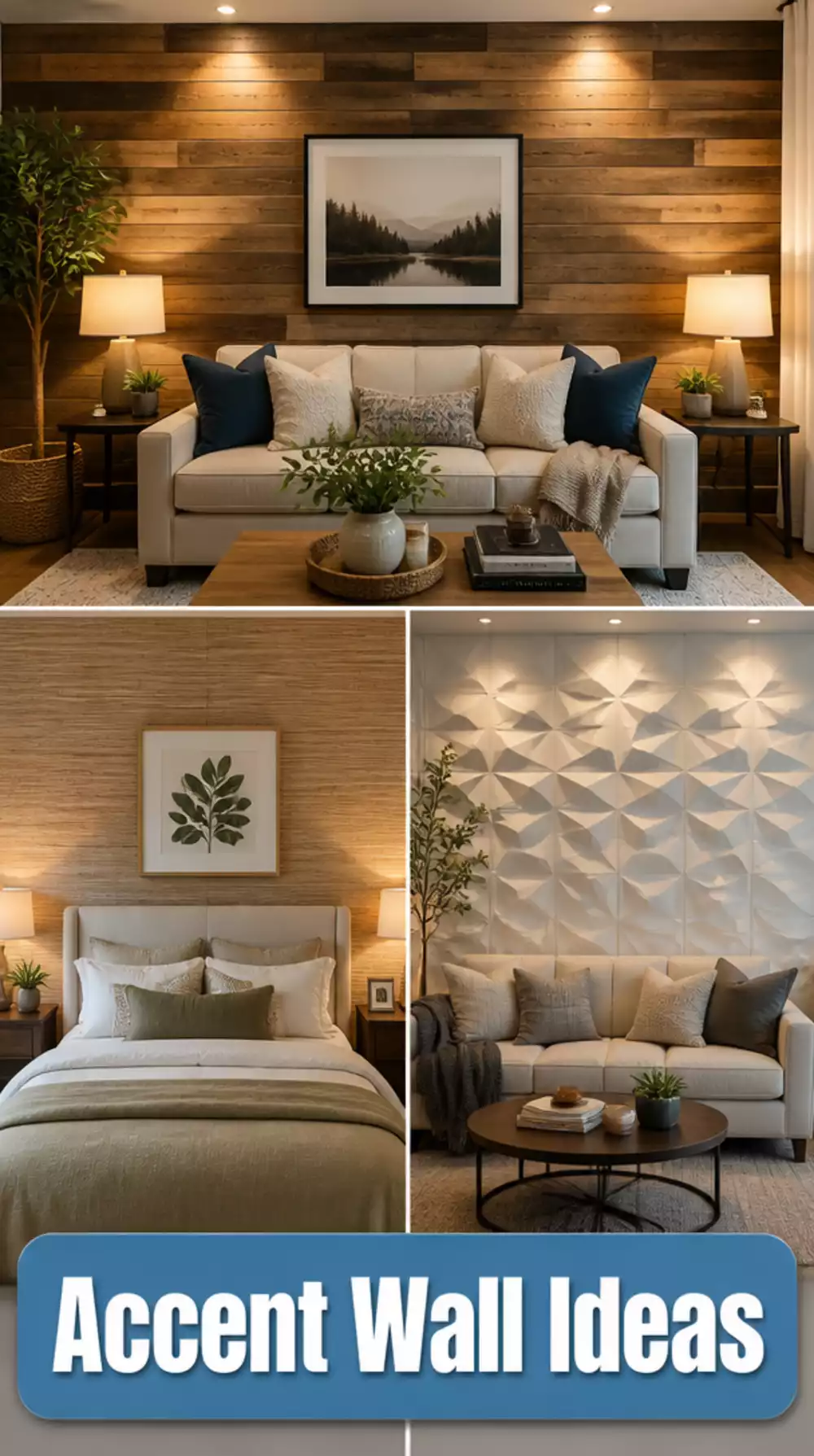 Why a Single Textured Accent Wall Behind a Sofa or Bed Changes a Whole Room Instantly