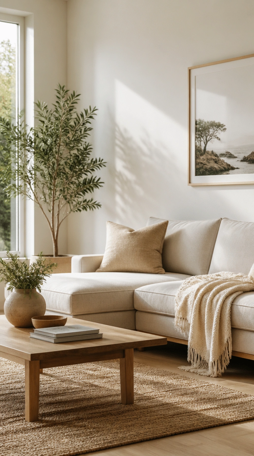 Living Room Soft White Wall Paint in a Warm Off-White That Makes a Room Feel Bigger