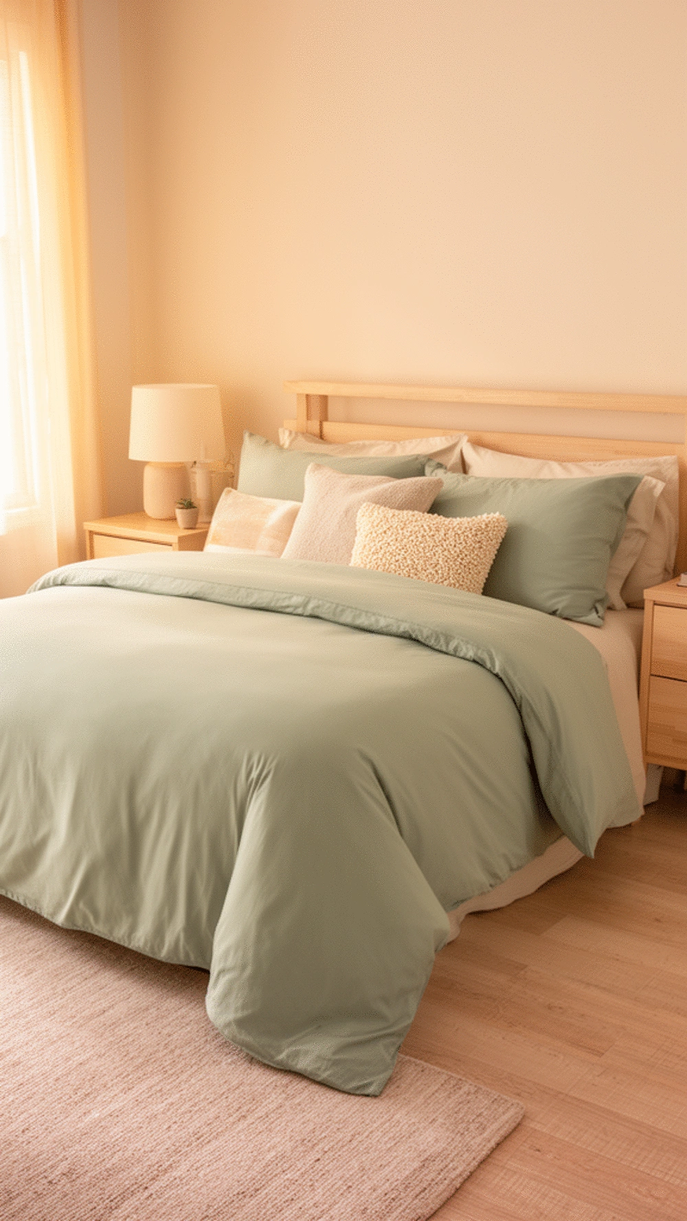 Bedroom Amazon Linen Duvet Cover in a Soft Sage That Looks Designer for the Price