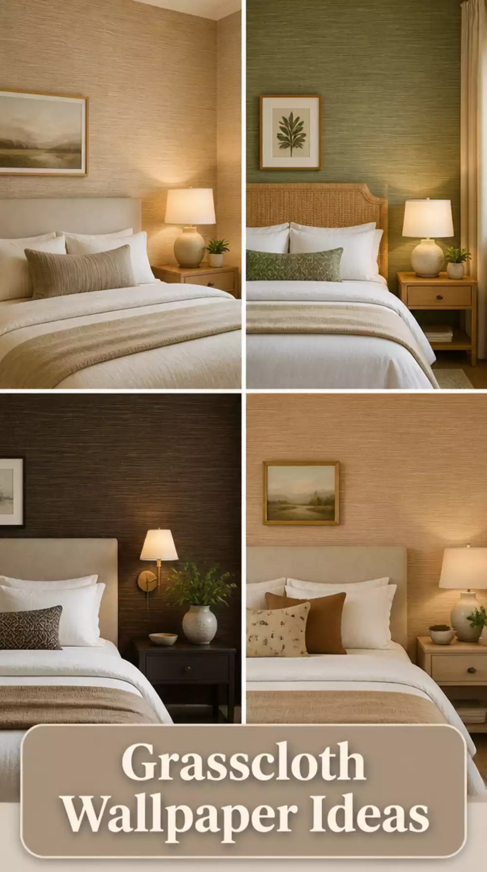 The Bedroom Peel-and-Stick Grasscloth Wallpaper Trick That Adds Warmth Without Commitment