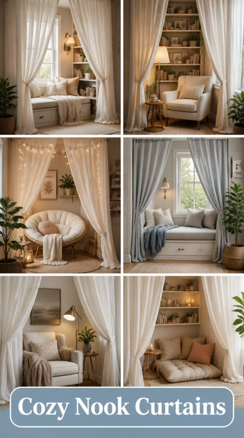 Why a Curtain Rod and Sheer Panel Around a Reading Nook Changes the Whole Atmosphere